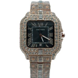 ساعت مردانه كارتيه سانتوز فول نگين Cartier Santos